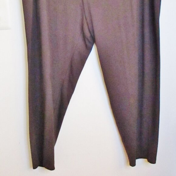NWT Catherines AnyWear Womens Brown Pull On Slim Leg Pants Pockets Size 3X-26/28 - Picture 2 of 14